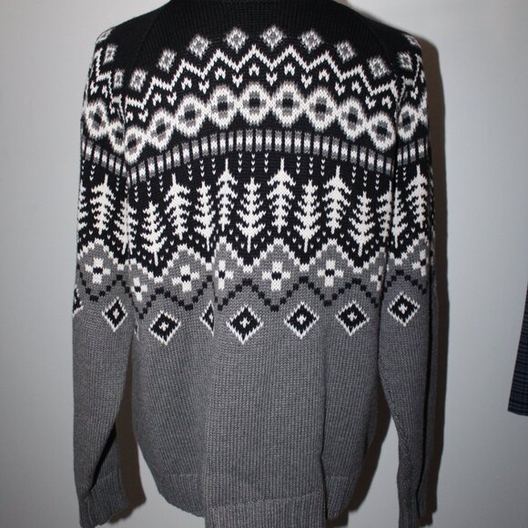 NWT ALP N ROCK Logan Fair Isle Turtleneck Sweater Knit Pullover Multi M UNISEX - Picture 5 of 6